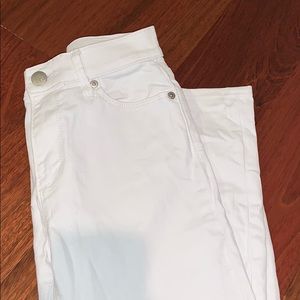 LOFT white skinny jeans